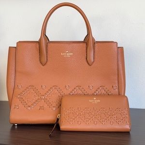 NWT $658 2pc Kate Spade Meriwether handbag and wallet set